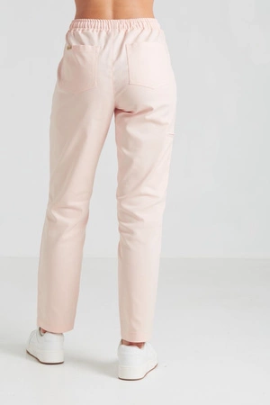 Spodnie medyczne proste damskie - Merit - Salmon - KangooNature