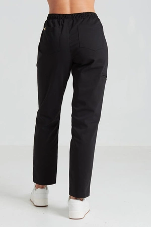 Spodnie medyczne proste damskie - Merit - Jet black - KangooNature