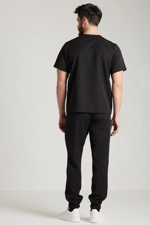 Spodnie medyczne joggery męskie - Sokrates - Onyx black