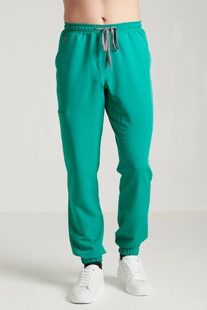 Spodnie medyczne joggery męskie - Sokrates - Medical green