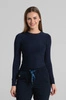 Longsleeve medyczny damski - Calm navy - Bamboo collection