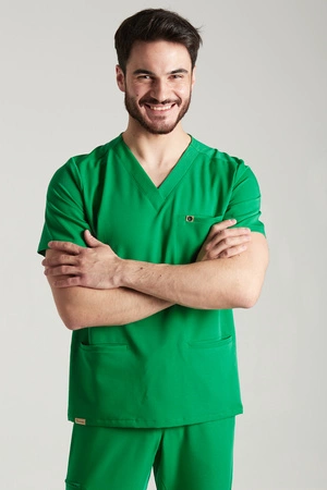 Bluza medyczna męska - Sokrates - Emerald green