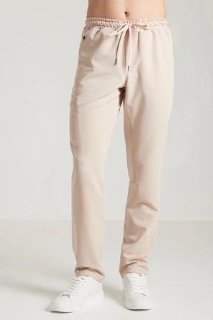 Spodnie medyczne proste męskie - Sokrates - Caffe Latte