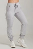 Spodnie medyczne joggery damskie - Merit - Silver grey