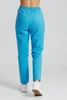 Spodnie medyczne proste damskie - Merit - Azure blue - KangooNature