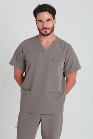 Bluza medyczna męska - Sokrates - Cocoa brown