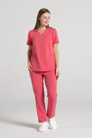 Bluza medyczna damska Merit - Lollipop - KangooSoft Premium