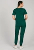 Spodnie medyczne joggery damskie - Merit - Pine green