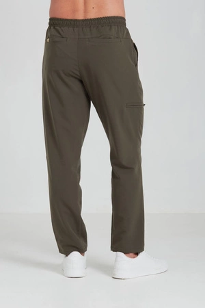 Spodnie medyczne proste męskie - Sokrates - Dark olive