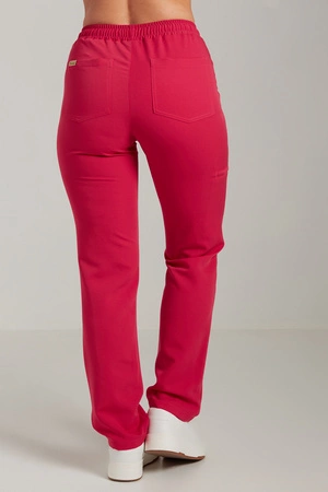 Spodnie medyczne proste damskie - Merit - Ultra pink