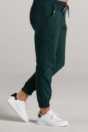 Spodnie medyczne joggery męskie - Sokrates - Bush green - KangooNature