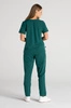 Spodnie medyczne proste damskie - Merit - Bottle green - KangooSoft Premium