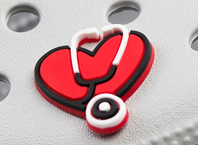 Crocs charm - Heart with stetoscope