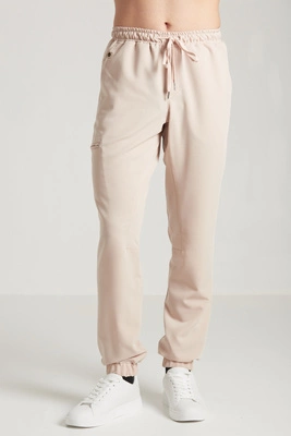 Spodnie medyczne joggery męskie - Sokrates - Caffe Latte