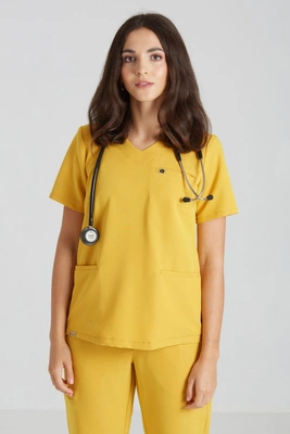 Bluza medyczna damska - Merit - Golden hour