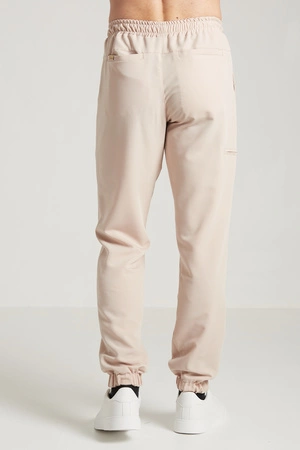 Spodnie medyczne joggery męskie - Sokrates - Caffe Latte