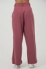 Spodnie medyczne damskie z szeroką nogawką - Lucy - Dusty pink - KangooSoft Premium