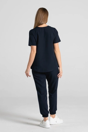 Spodnie medyczne joggery damskie - Merit - Dark navy