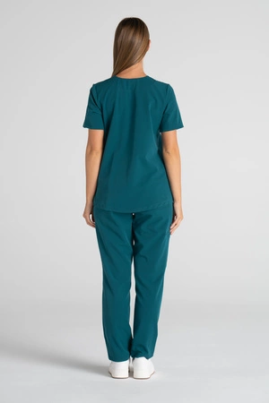 Bluza medyczna damska Merit - Mermaid blue - KangooSoft Premium