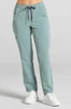 Spodnie medyczne proste damskie - Merit - Wild sage - KangooSoft Premium