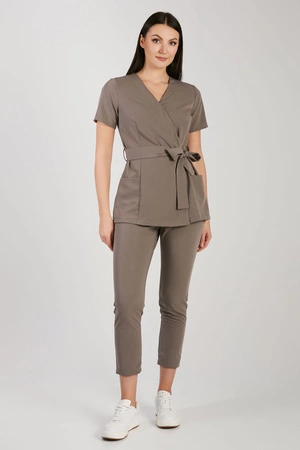 Tunika medyczna damska - Cocoa brown