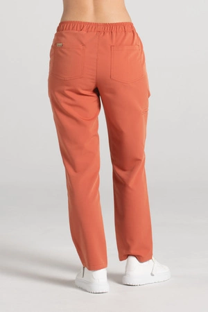 Spodnie medyczne proste damskie - Merit - Pumpkin spice - KangooSoft Premium