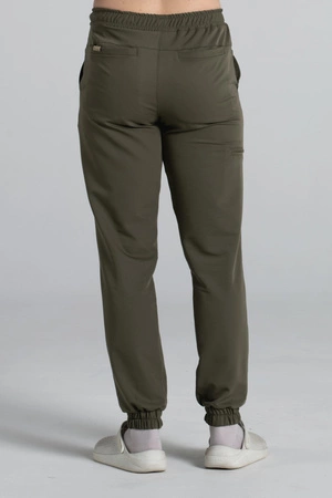 Spodnie medyczne joggery męskie - Sokrates - Tuscan moss - KangooSoft Premium