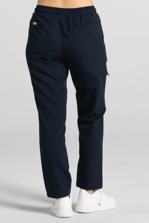 Spodnie medyczne proste damskie - Merit - Dark navy