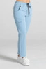Spodnie medyczne proste damskie - Merit - Baby blue - KangooSoft Premium