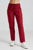 Spodnie medyczne proste damskie - Merit - Classic burgundy - KangooNature