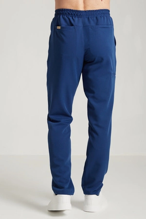 Spodnie medyczne proste męskie - Sokrates - Dark denim