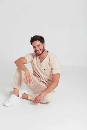 Bluza medyczna męska - Sokrates - Sahara - KangooNature