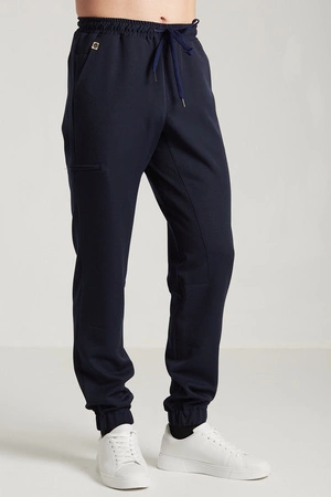 Spodnie medyczne joggery męskie - Sokrates - Dark navy