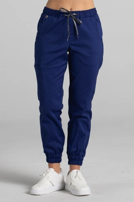 Spodnie medyczne joggery damskie - Merit - Astro blue - KangooNature