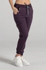 Spodnie medyczne joggery damskie - Merit - Dark plum - KangooNature