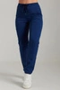 Spodnie medyczne proste damskie - Merit -	Dark denim