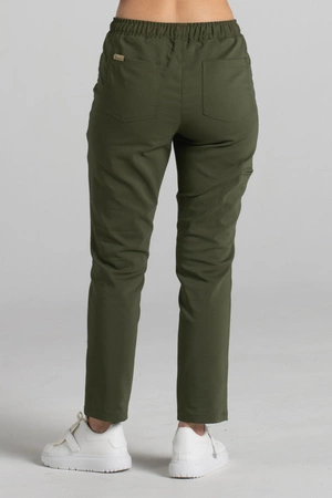 Spodnie medyczne proste damskie - Merit - Military green - KangooNature
