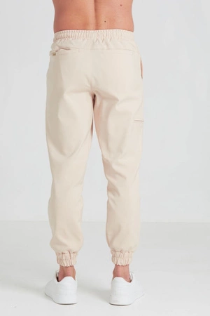 Spodnie medyczne joggery męskie - Sokrates - Sahara - KangooNature