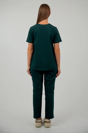 Bluza medyczna damska - Virginia - Bush green - KangooNature