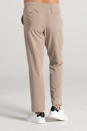 Spodnie medyczne proste męskie - Sokrates - Perfect beige - KangooSoft Premium