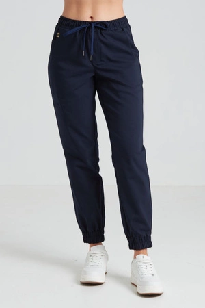 Spodnie medyczne joggery damskie - Merit - Cansas navy - KangooNature