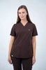 Bluza medyczna damska Virginia - Chocolate chip - KangooSoft Premium
