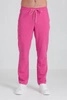 Spodnie medyczne proste męskie - Sokrates - Hot pink