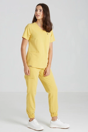 Spodnie medyczne joggery damskie - Merit - Sunshine