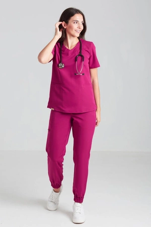 Bluza medyczna damska - Merit - Jazzberry jam