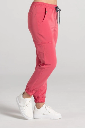 Spodnie medyczne joggery damskie - Merit - Lollipop - KangooSoft Premium