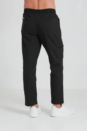 Spodnie medyczne proste męskie - Sokrates - Jet black - KangooNature