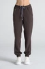 Spodnie medyczne joggery damskie - Merit - Chocolate chip - KangooSoft Premium