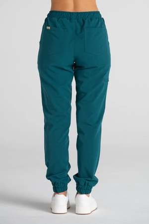 Spodnie medyczne joggery damskie - Merit - Mermaid blue - KangooSoft Premium