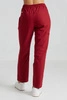 Spodnie medyczne proste damskie - Merit - Classic burgundy - KangooNature